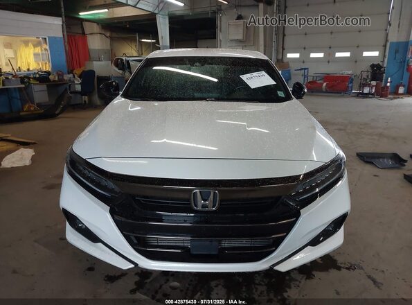 1HGCV1F34MA018637 2021 HONDA ACCORD White Вид щитка приладів
