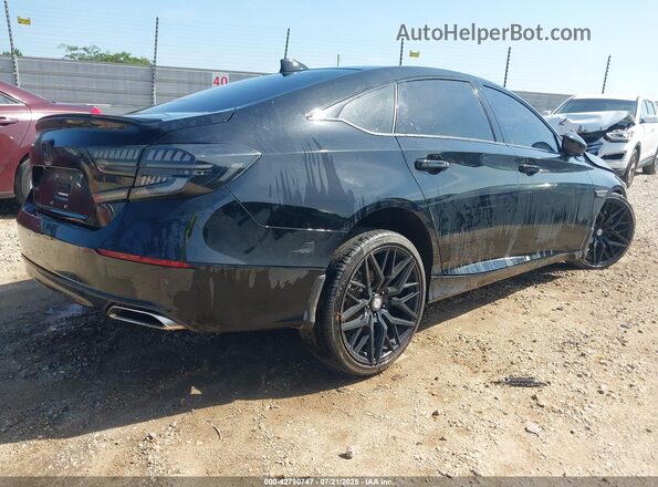 1HGCV1F35MA020378 2021 HONDA ACCORD Black უკანა მარჯვენა