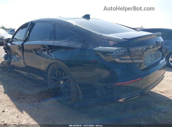 1HGCV1F35MA020378 2021 HONDA ACCORD Black უკანა მარცხენა