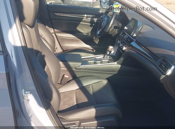 1HGCV1F3XMA110349 2021 HONDA ACCORD Синий Вид салона спереди