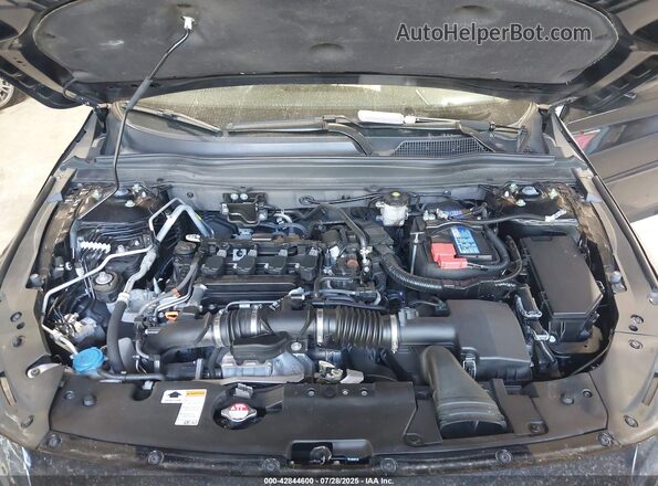 1HGCV1F41MA115027 2021 HONDA ACCORD Black უკანა ხედი