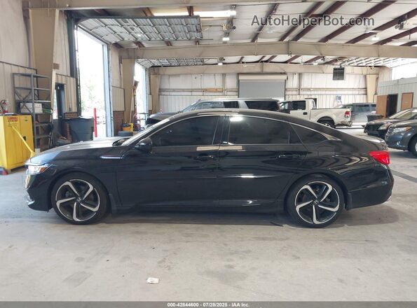 1HGCV1F41MA115027 2021 HONDA ACCORD Black სალონის 360-გრადუსიანი ხედი