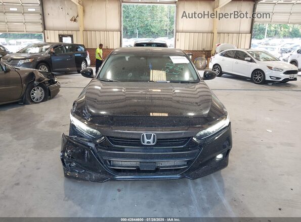 1HGCV1F41MA115027 2021 HONDA ACCORD Black ხელსაწყოთა პანელის ხედი