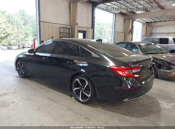 1HGCV1F41MA115027 2021 HONDA ACCORD Black უკანა მარცხენა