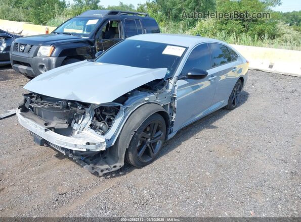 1HGCV1F4XMA040425 2021 HONDA ACCORD Light Blue წინა მარცხენა ხედი სამი მეოთხედიდან
