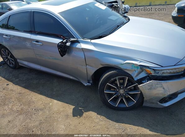 1HGCV1F50MA074446 2021 HONDA ACCORD Silver Вид спереду