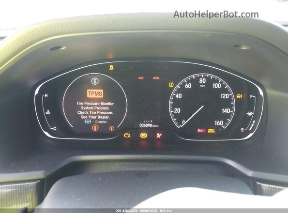 1HGCV2F3XKA036367 2019 HONDA ACCORD White Widok tylnych siedzeń