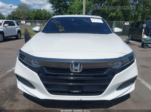 1HGCV2F3XKA036367 2019 HONDA ACCORD White Widok zestawu wskaźników