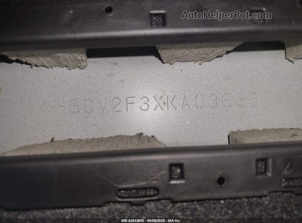 1HGCV2F3XKA036367 2019 HONDA ACCORD White Widok komory silnika