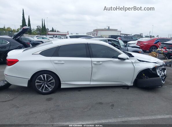 1HGCV3F58MA007475 2021 HONDA ACCORD Белый Вид задней части салона