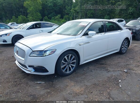1LN6L9PK9K5604578 2019 LINCOLN CONTINENTA White Vista tres cuartos delantera izquierda