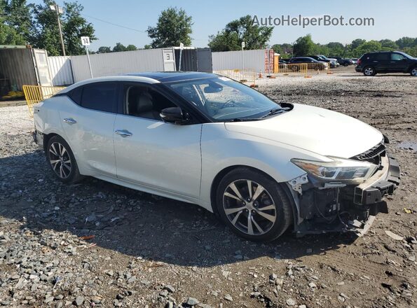 1N4AA6AP2HC384072 2017 NISSAN MAXIMA Белый Передняя правая четверть