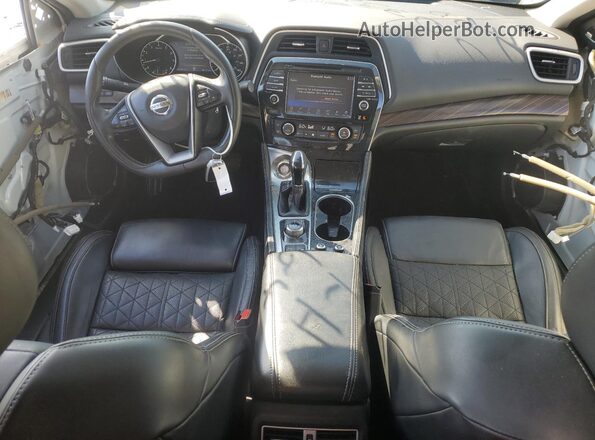 1N4AA6AP2HC384072 2017 NISSAN MAXIMA Белый Вид панели приборов