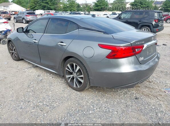 1N4AA6APXJC405644 2018 NISSAN MAXIMA Серебряный Задняя левая четверть