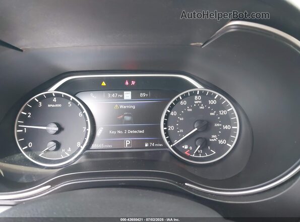 1N4AA6DV9LC373475 2020 NISSAN MAXIMA SL Black Widok tylnych siedzeń
