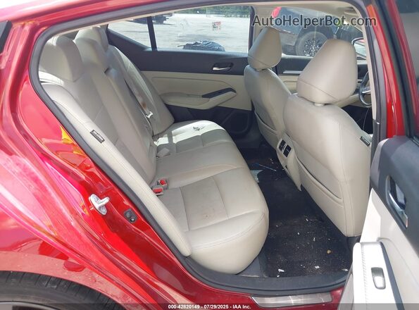 1N4AL4FV3KC107444 2019 NISSAN ALTIMA Red VIN კოდის სტიკერის ხედი
