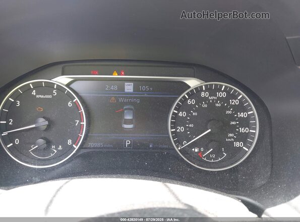 1N4AL4FV3KC107444 2019 NISSAN ALTIMA Red უკანა სავარძლების ხედი