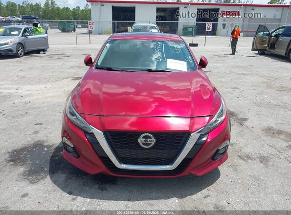 1N4AL4FV3KC107444 2019 NISSAN ALTIMA Red ხელსაწყოთა პანელის ხედი