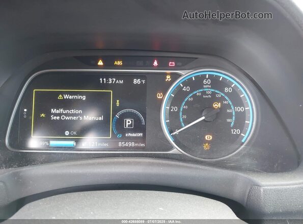 1N4AZ1CP8JC304644 2018 NISSAN LEAF White Вид задніх сидінь