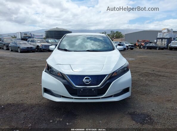 1N4AZ1CP8JC304644 2018 NISSAN LEAF White Вид щитка приладів
