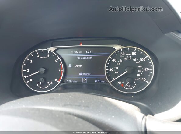 1N4BL4DV5MN385342 2021 NISSAN ALTIMA White Widok tylnych siedzeń