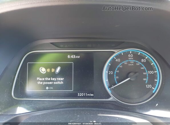 1N4BZ1DP5LC304090 2020 NISSAN LEAF White უკანა სავარძლების ხედი