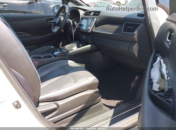 1N4BZ1DP5LC304090 2020 NISSAN LEAF White წინა სალონის ხედი