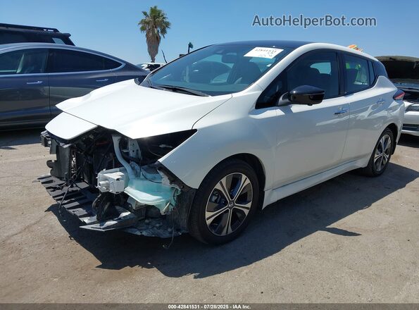 1N4BZ1DP5LC304090 2020 NISSAN LEAF White წინა მარცხენა ხედი სამი მეოთხედიდან