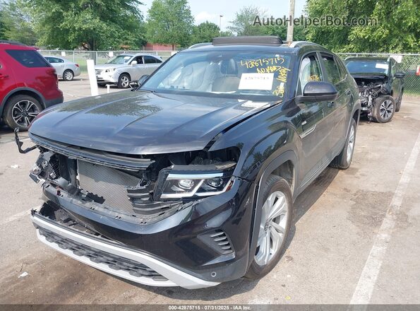 1V2BC2CA1MC226972 2021 VOLKSWAGEN ATLAS Black Przód lewy