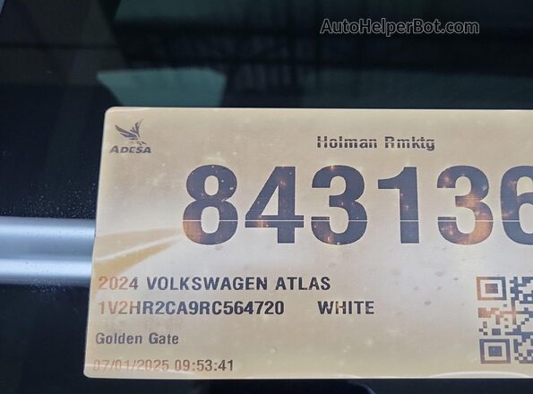1V2HR2CA9RC564720 2024 VOLKSWAGEN ATLAS  