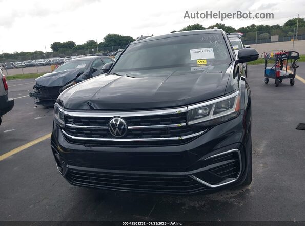 1V2PE2CA7MC232145 2021 VOLKSWAGEN ATLAS Black Widok zestawu wskaźników