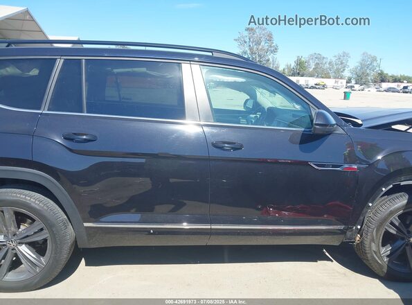 1V2PR2CA5MC543948 2021 VOLKSWAGEN ATLAS Black Widok wnętrza z tyłu
