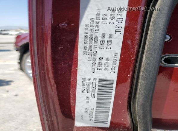 2C3CCAEG6GH135557 2016 CHRYSLER 300 Burgundy VIN sticker view