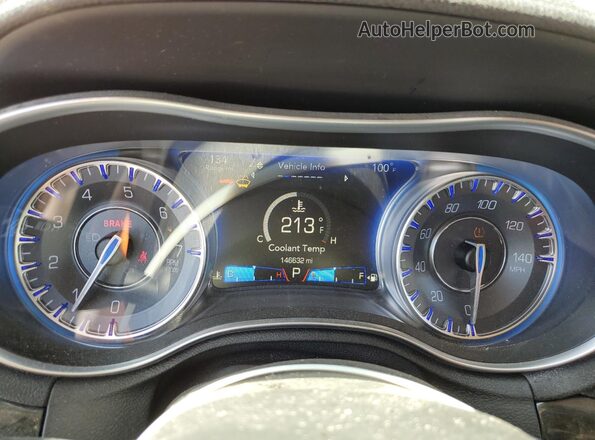 2C3CCAEG6GH135557 2016 CHRYSLER 300 Burgundy Instrument cluster view