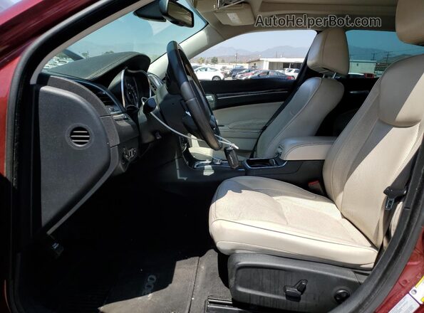 2C3CCAEG6GH135557 2016 CHRYSLER 300 Burgundy Front interior view