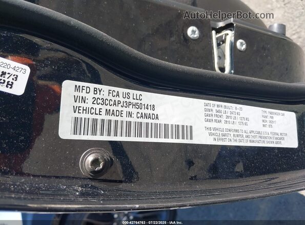 2C3CCAPJ3PH501418 2023 CHRYSLER 300 Black 