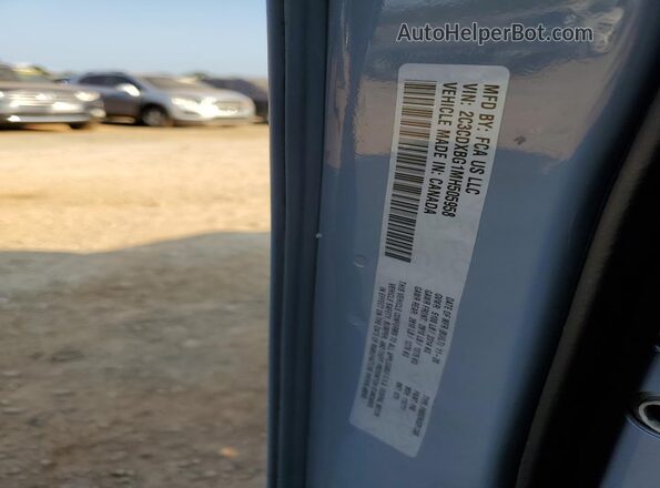 2C3CDXBG1MH505958 2021 DODGE CHARGER Gray Вид підкапотного простору