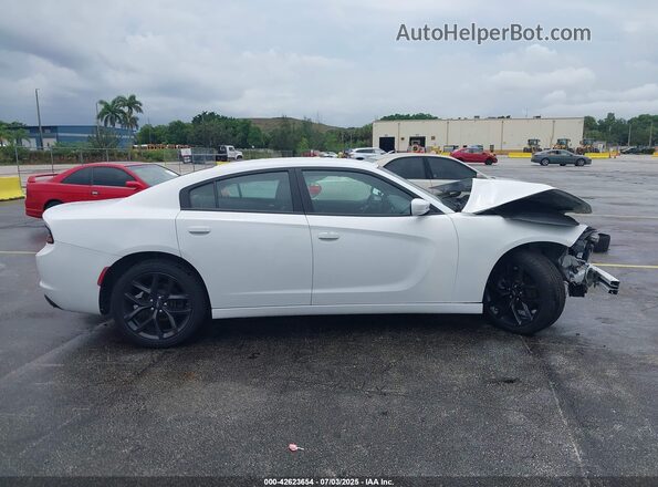 2C3CDXBG1MH628160 2021 DODGE CHARGER Белый Вид задней части салона