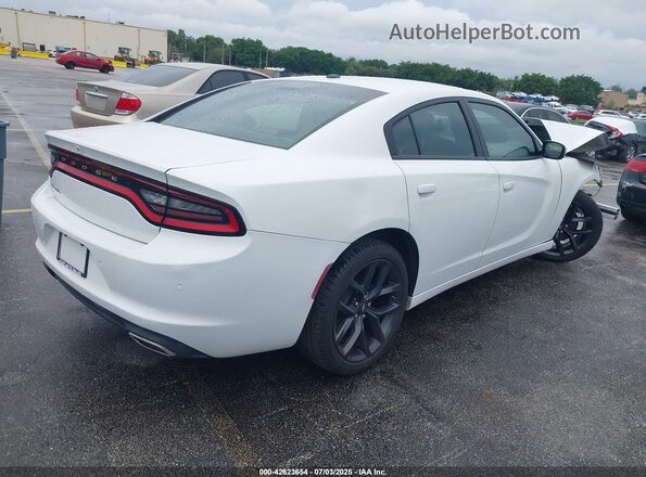 2C3CDXBG1MH628160 2021 DODGE CHARGER Белый Задняя правая четверть