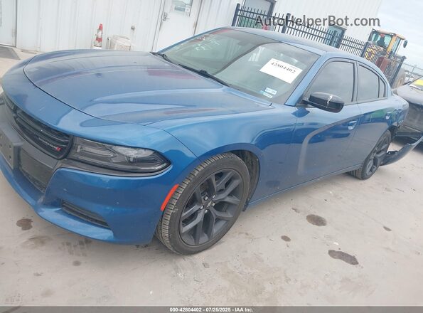 2C3CDXBG3MH605432 2021 DODGE CHARGER Blue Front left
