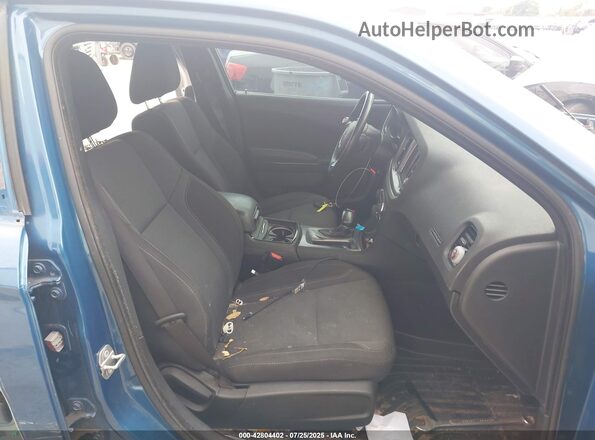 2C3CDXBG3MH605432 2021 DODGE CHARGER Blue Front interior view