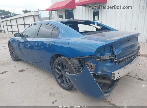 2C3CDXBG3MH605432 2021 DODGE CHARGER Blue Rear left