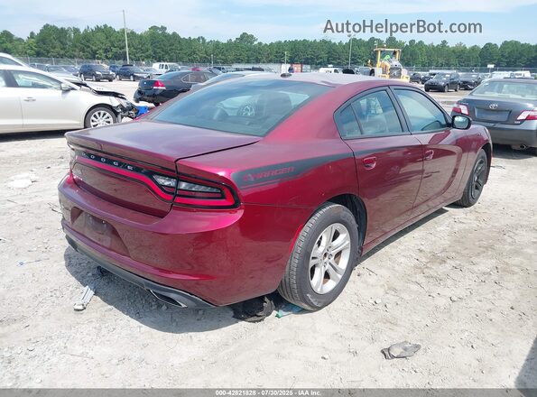 2C3CDXBG4MH548268 2021 DODGE CHARGER Maroon Trasero derecho