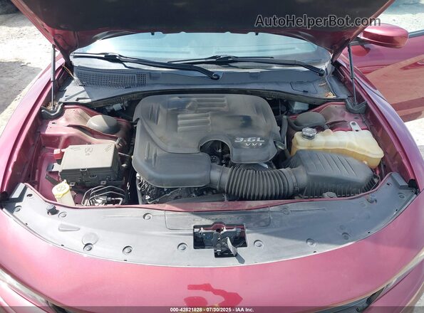 2C3CDXBG4MH548268 2021 DODGE CHARGER Maroon Vista trasera