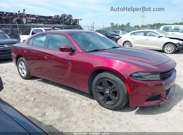 2C3CDXBG4MH548268 2021 DODGE CHARGER Maroon Vista interior trasera
