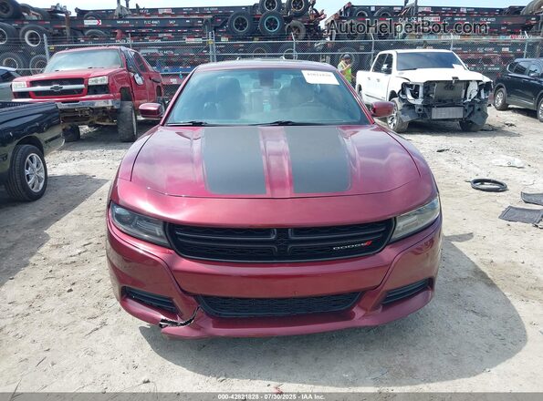 2C3CDXBG4MH548268 2021 DODGE CHARGER Maroon Vista del cuadro de instrumentos
