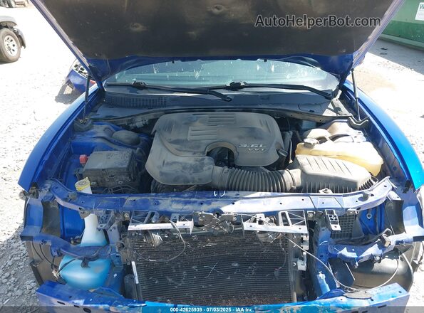 2C3CDXBG6MH656858 2021 DODGE CHARGER Blue Հետևի տեսք