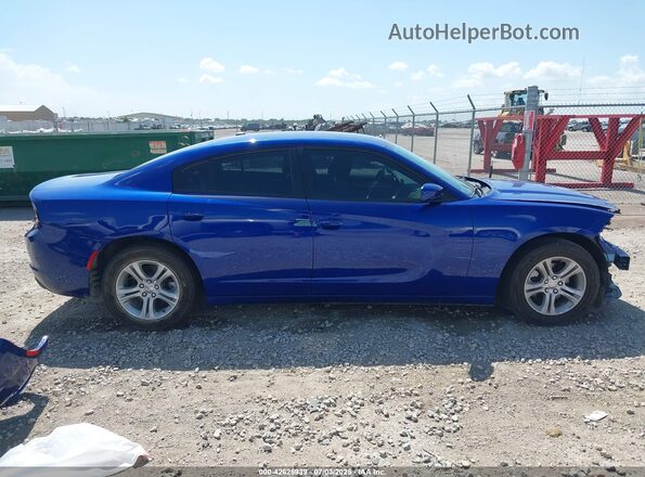 2C3CDXBG6MH656858 2021 DODGE CHARGER Blue Սալոնի 360 աստիճան տեսք