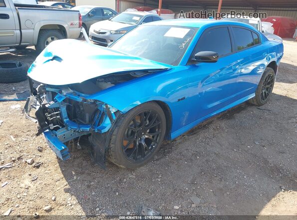 2C3CDXCT3PH703313 2023 DODGE CHARGER Blue წინა მარცხენა ხედი სამი მეოთხედიდან