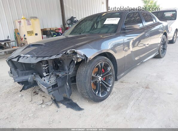 2C3CDXCT8MH521960 2021 DODGE CHARGER Gray წინა მარცხენა ხედი სამი მეოთხედიდან